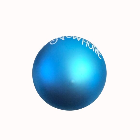 Coton Colors Our New Home Glass Ornament Gift Box Blue Housewarming 4 Inch Round - Picture 5 of 12